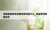 电脑被黑客锁住要钱密码是什么_电脑密码黑客软件