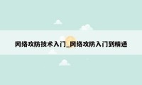 网络攻防技术入门_网络攻防入门到精通