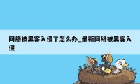 网络被黑客入侵了怎么办_最新网络被黑客入侵