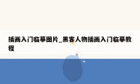 插画入门临摹图片_黑客人物插画入门临摹教程