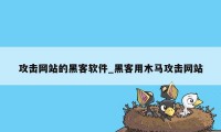 攻击网站的黑客软件_黑客用木马攻击网站