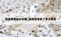 网络黑客犯什么罪_网络警察抓了多少黑客