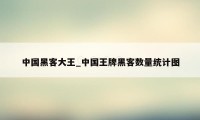 中国黑客大王_中国王牌黑客数量统计图