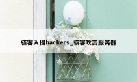 骇客入侵hackers_骇客攻击服务器