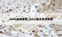 ddos攻击报警_ddos遭攻击并报案