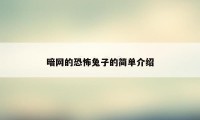 暗网的恐怖兔子的简单介绍