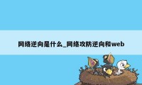 网络逆向是什么_网络攻防逆向和web