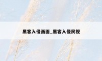 黑客入侵画面_黑客入侵民视