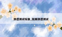 渗透测试标准_抚顺渗透测试