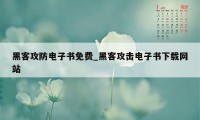 黑客攻防电子书免费_黑客攻击电子书下载网站