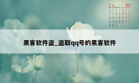 黑客软件盗_盗取qq号的黑客软件