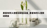 黑客如何入侵移动硬盘设备_黑客如何入侵移动硬盘